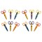 Colorations Crazy Cut Craft Scissors, Set of 12, School Art Supplies, Art Supplies, Craft Projects, Children, Gift, Classroom, Home, DIY, DYO, Arts and Crafts,